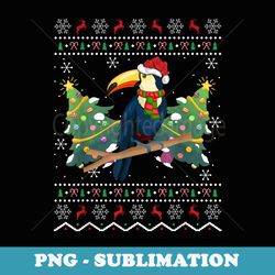 santa hat toucan bird xmas ugly toucan christmas - instant sublimation digital download