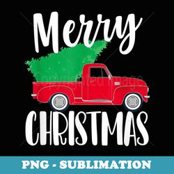 vintage wagon christmas tree on car xmas vacation - premium png sublimation file