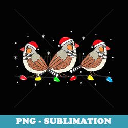 zebra finch bird christmas lights funny pet xmas - exclusive sublimation digital file