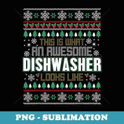 this is what an awesome dishwasher looks like xmas - vintage sublimation png download