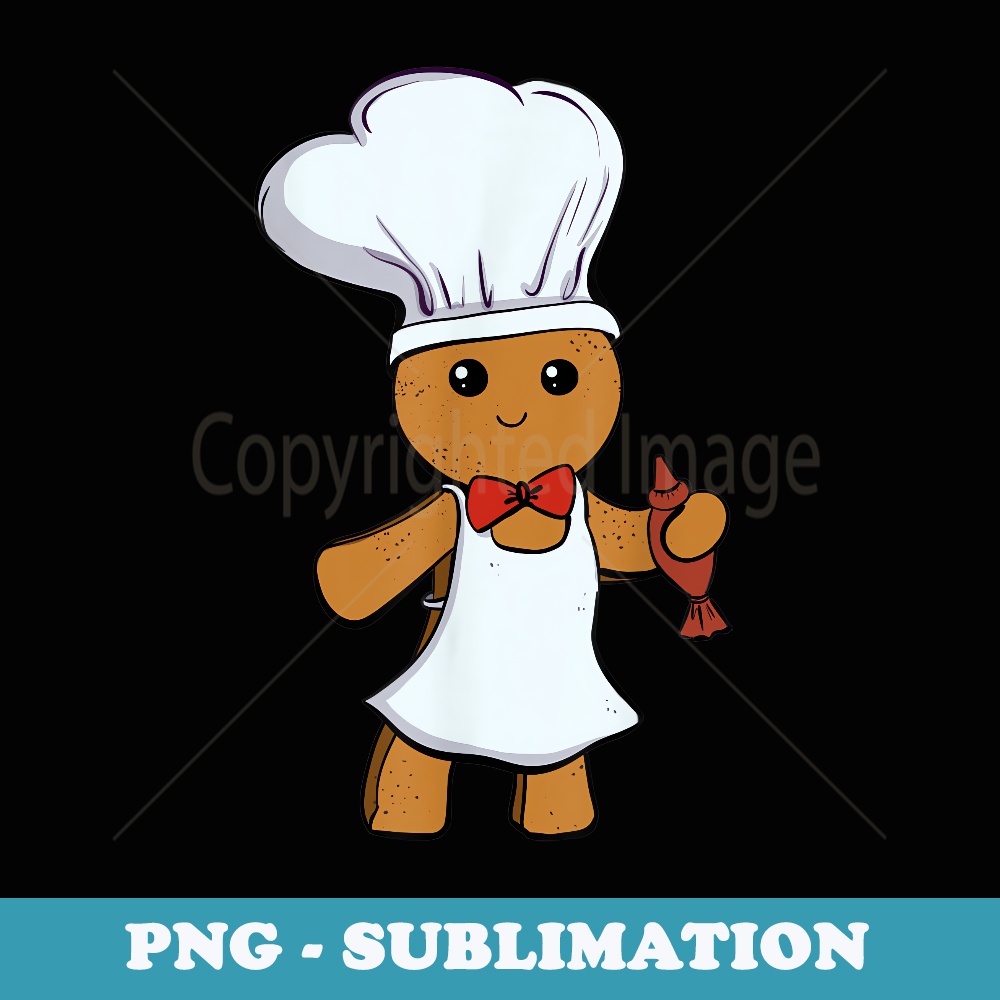 Family Baking Gingerbread Cookie Group Christmas - Artistic Sublimation Digital File