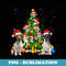 Jack Russell Terrier Christmas Tree X-Mas - PNG Sublimation Digital Download