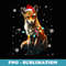 Christmas Red Fox Lover Xmas Dog Tree Santa Hat Red Fox - Premium Sublimation Digital Download