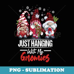s christmas gnome hanging with my gnomies xmas - trendy sublimation digital download