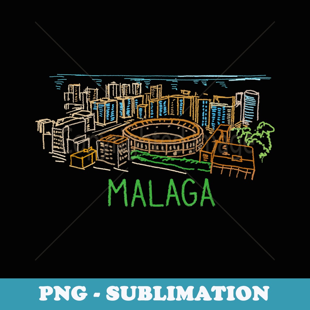 Malaga city T T - Special Edition Sublimation PNG File
