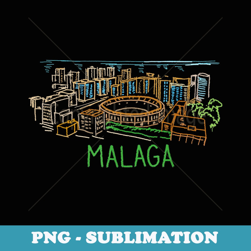 Malaga city T T - Special Edition Sublimation PNG File