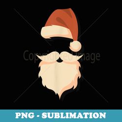 santa clause with hipster beard xmas costume santa - instant sublimation digital download
