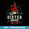 The Sister Gnome Matching Family Xmas Gnome Buffalo Plaid - Unique Sublimation PNG Download