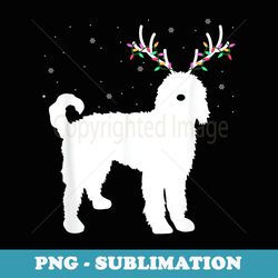 christmas goldendoodle with antlers xmas reindeer dog lover - stylish sublimation digital download
