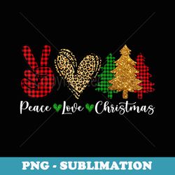 peace lover christmas peace sign heart christmas tree pajama - professional sublimation digital download