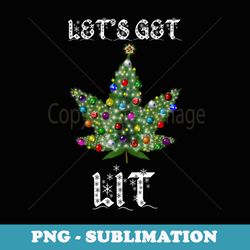 christmas tree weed leaf pot marijuana thc vape reefer hippy - elegant sublimation png download