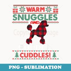 poodle dog christmas pajama ugly christmas er - signature sublimation png file