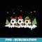 Santa Elf Reindeer Soccer Balls Xmas Tree Lights Christmas - Artistic Sublimation Digital File