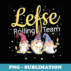 lefse rolling team gnome christmas norway xmas ornament - modern sublimation png file