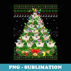 sugar glider xmas lighting tree sugar glider ugly christmas - signature sublimation png file