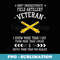 Dont Underestimate Field Artillery Veteran Military Xmas - Premium PNG Sublimation File
