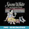 Disney Snow White And The Seven Dwarfs Line - Retro PNG Sublimation Digital Download