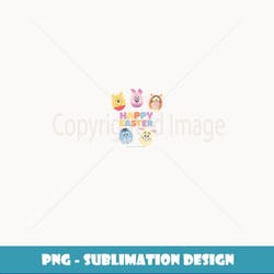 disney winnie the pooh group shot happy easter balloons - creative sublimation png download