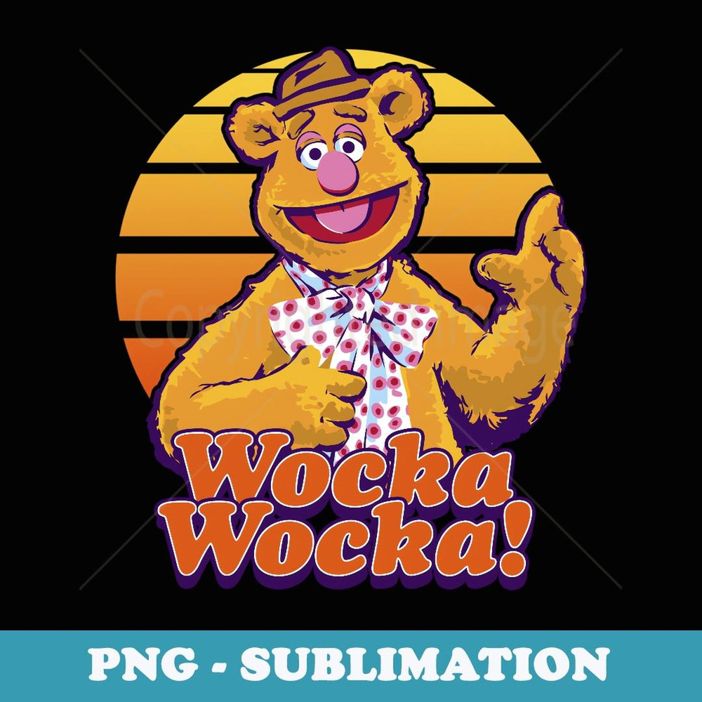Disney The Muppets Fozzie Bear Wocka Wocka Portrait - PNG Sublimation Digital Download