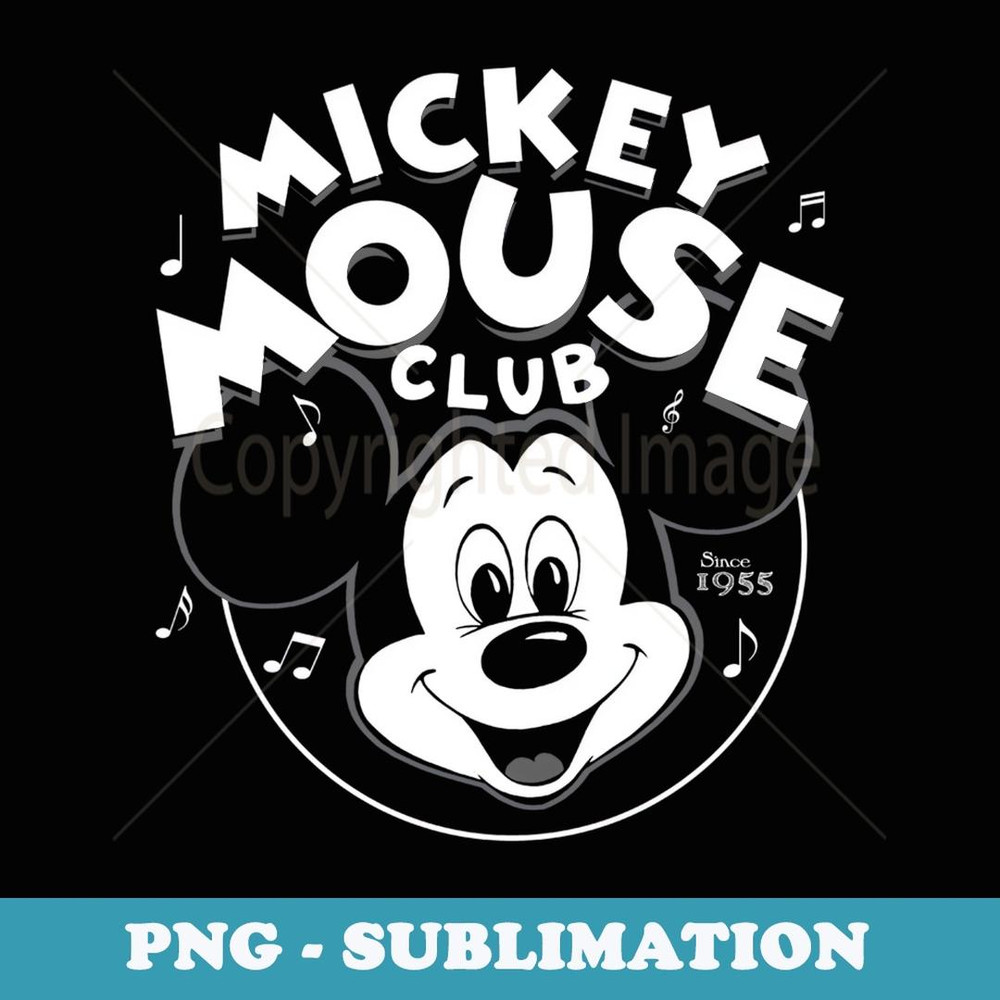 Disney Mickey And Friends Mickey Mouse Club Music Notes - Stylish Sublimation Digital Download