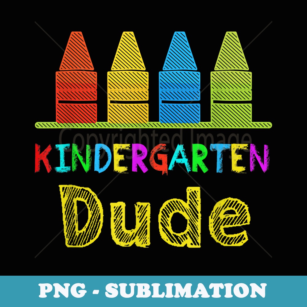 Kindergarten Dude Back To School Outfit for - Artistic Sublimation Digital File
