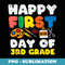 Glue Happy First Day Of 3rd Grade Third Back To School - PNG Sublimation Digital Download
