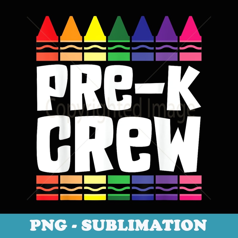 PRESCHOOL CREW Pre-K Tribe Back To School Teacher Student - Sublimation Digital Download