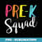 Team Pre K Teacher Back To School Top - Retro PNG Sublimation Digital Download