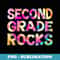 Second Grade Rocks Tie Dye Team 2nd Grade Teacher Student - Exclusive Sublimation Digital File