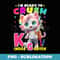 I'm Ready To Crush Kindergarten Unicorn Back To School Girls - Retro PNG Sublimation Digital Download