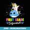 Team 1st Grade Unicorn Narwhal First Grade Squad - Modern Sublimation PNG File