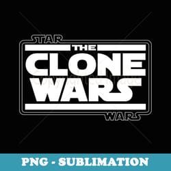 star wars the clone wars logo - png transparent sublimation file