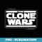 Star Wars The Clone Wars Logo - PNG Transparent Sublimation File