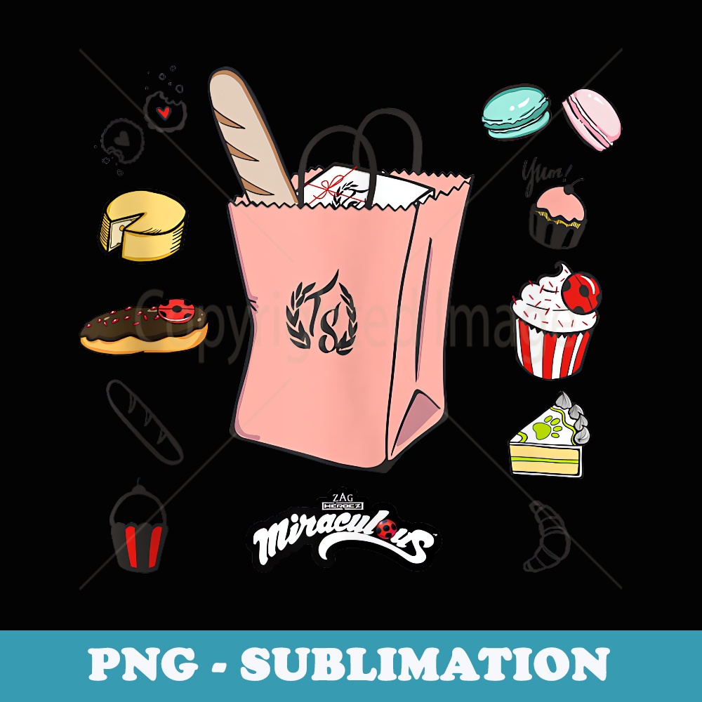 Miraculous Ladybug Marinette Bakery Selection - Sublimation PNG File