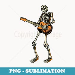skeleton playing guitar for guitarist men women guitar lover - decorative sublimation png file