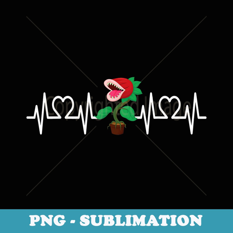 Heartbeat Venus Flytrap I Plant Monster I Venus Fly Trap - PNG Transparent Sublimation File