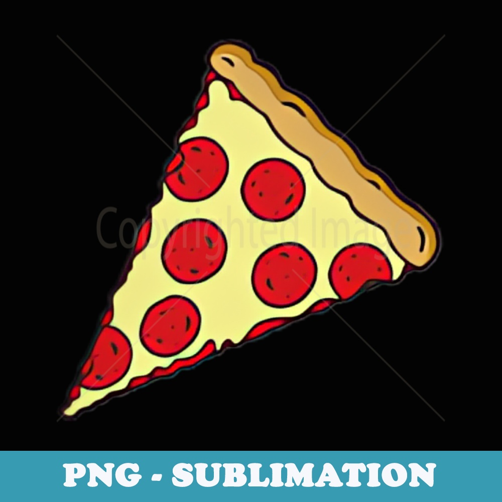 Little Cheesy Pepperoni Pizza Slice - Special Edition Sublimation PNG File