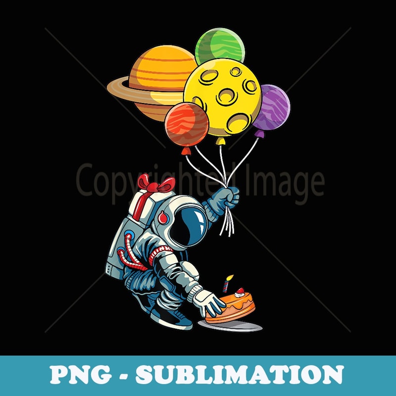 Space Party Astronaut Birthday Outer Space Birthday Party - Instant Sublimation Digital Download