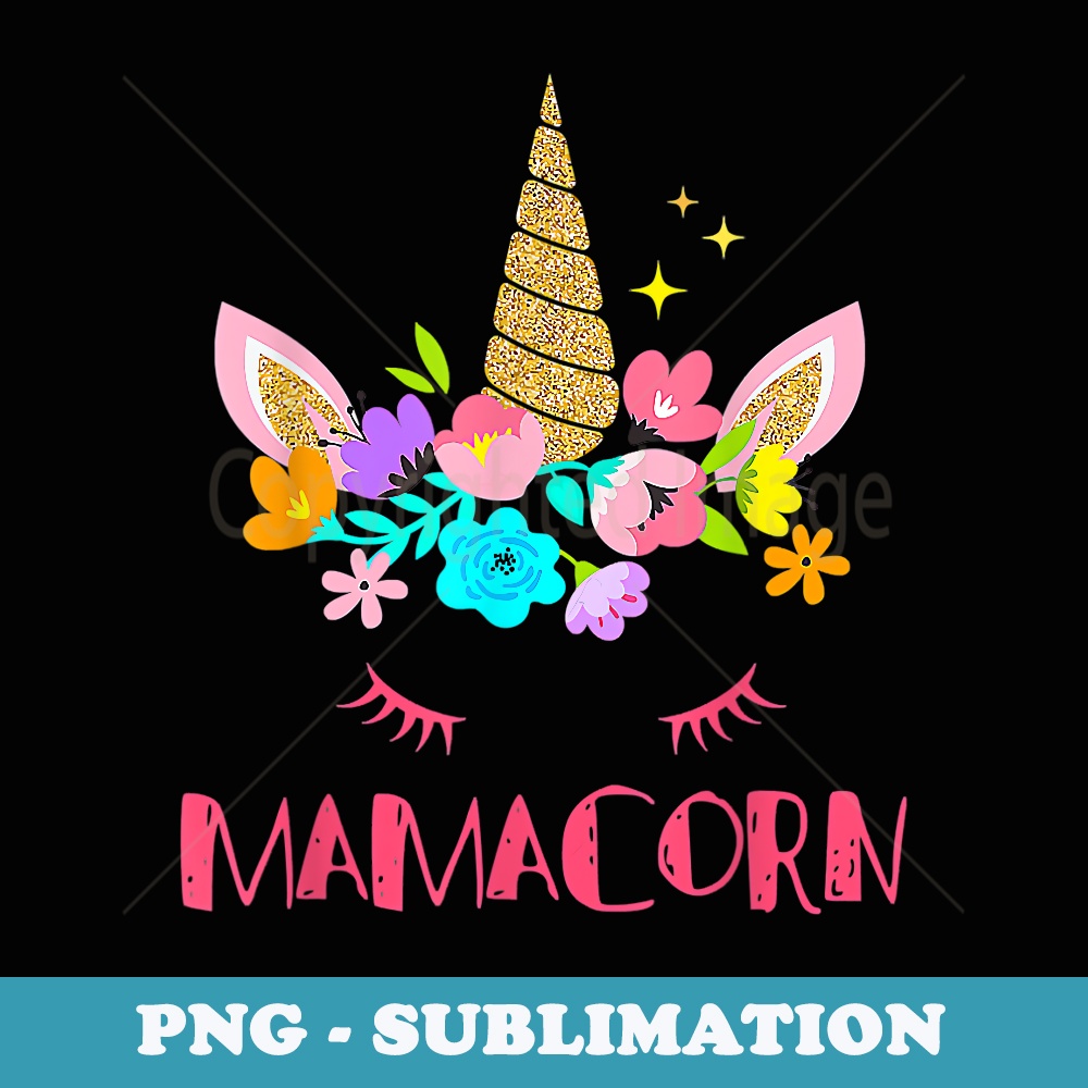 Funny Mamacorn Unicorn Costume Mom Mother's Day - Special Edition Sublimation PNG File