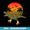 Trex Roller Skate Derby Beach 80s California Dinosaur - Premium PNG Sublimation File