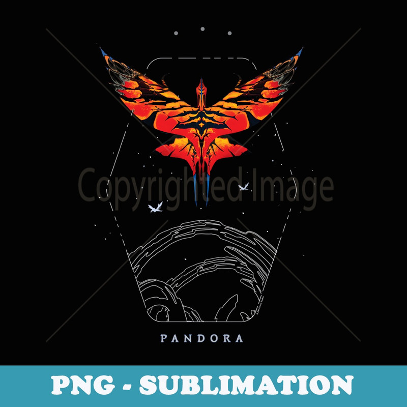 Avatar Pandora Creature Last Shadow the Great Leonopteryx - Elegant Sublimation PNG Download