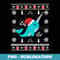 Narwhals Ugly Christmas er Style Girls - Decorative Sublimation PNG File