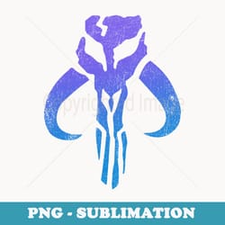 star wars the mandalorian neon mythosaur skull - signature sublimation png file