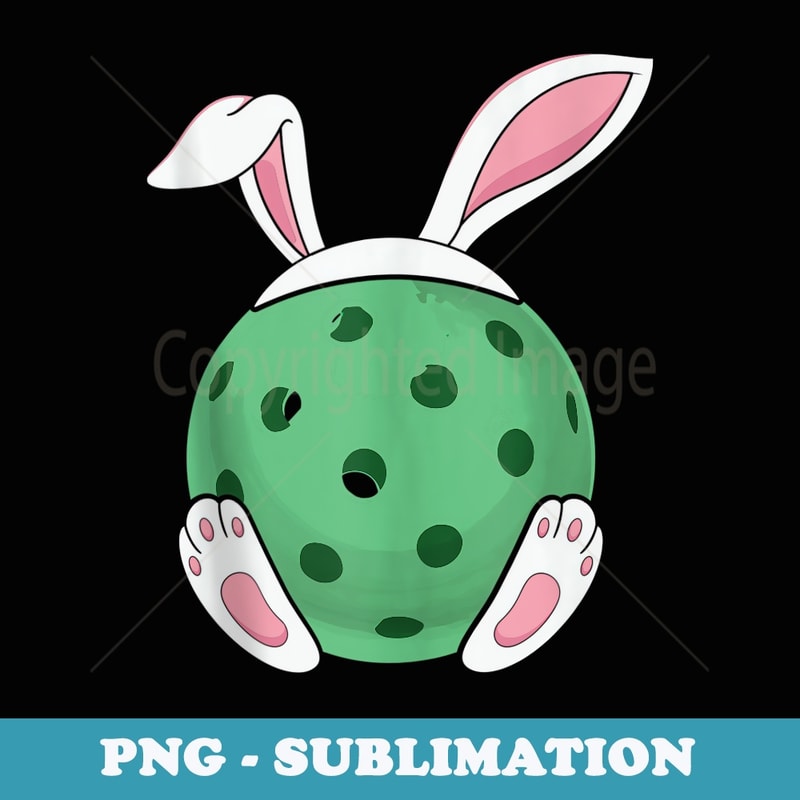 Easter Bunny Pickleball - Funny Easter Pickle Ball Rabbit - Premium PNG Sublimation File