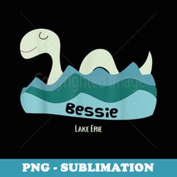 bessie lake erie lake monster cartoon graphic - sublimation png file