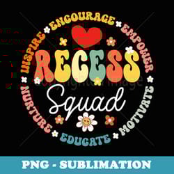 recess squad crew teachers students monitor back to school - png transparent sublimation file