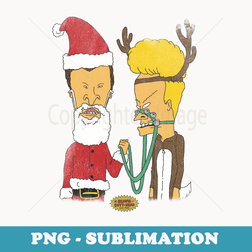 Beavis and Butt-Head Christmas Costumes - PNG Transparent Sublimation Design
