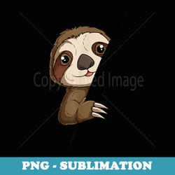 sloth lover girls boys youth - signature sublimation png file