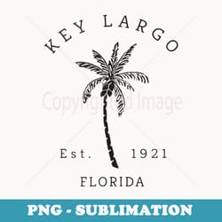 vintage key largo florida vintage palm tree novelty art - signature sublimation png file