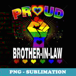 mens proud brother-in-law rainbow lgbt gay pride month - retro png sublimation digital download